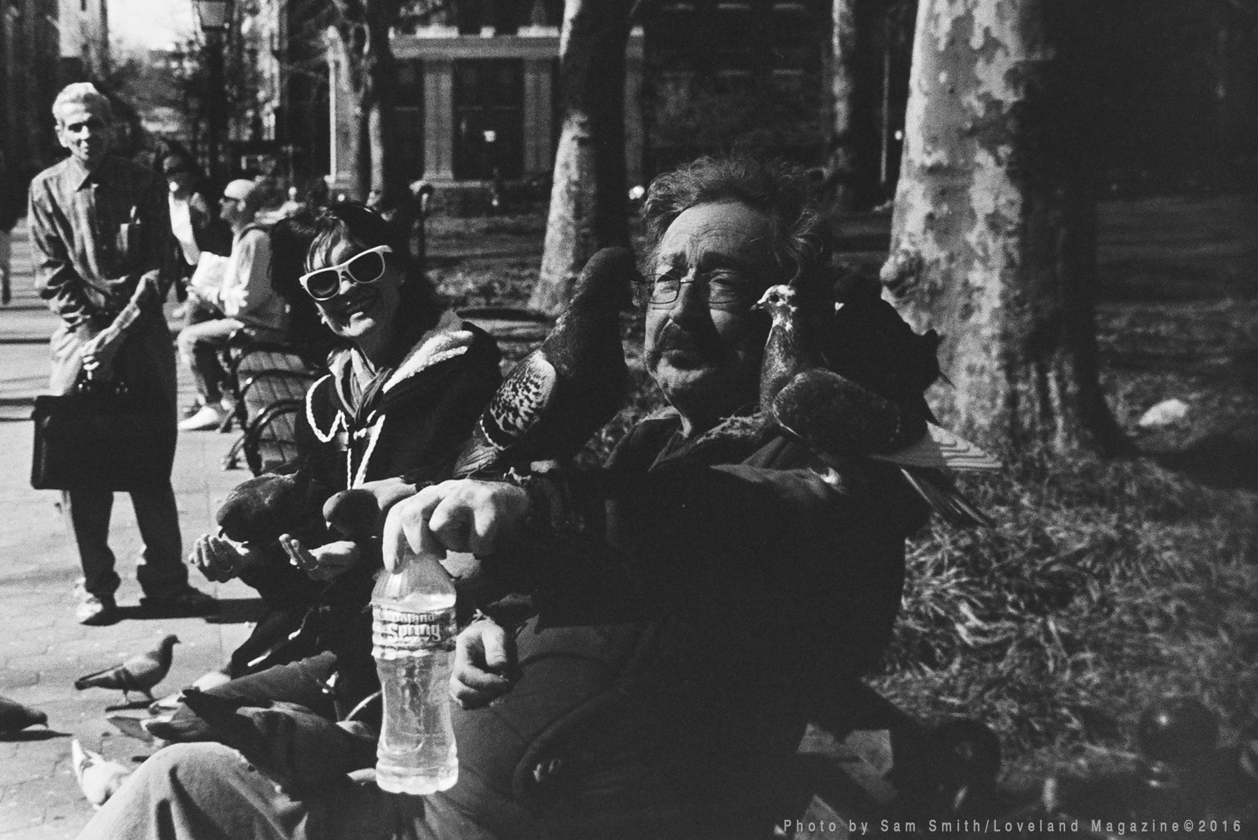 Pigeon Man in Central Park, developed in the Loveland Photo 1 room